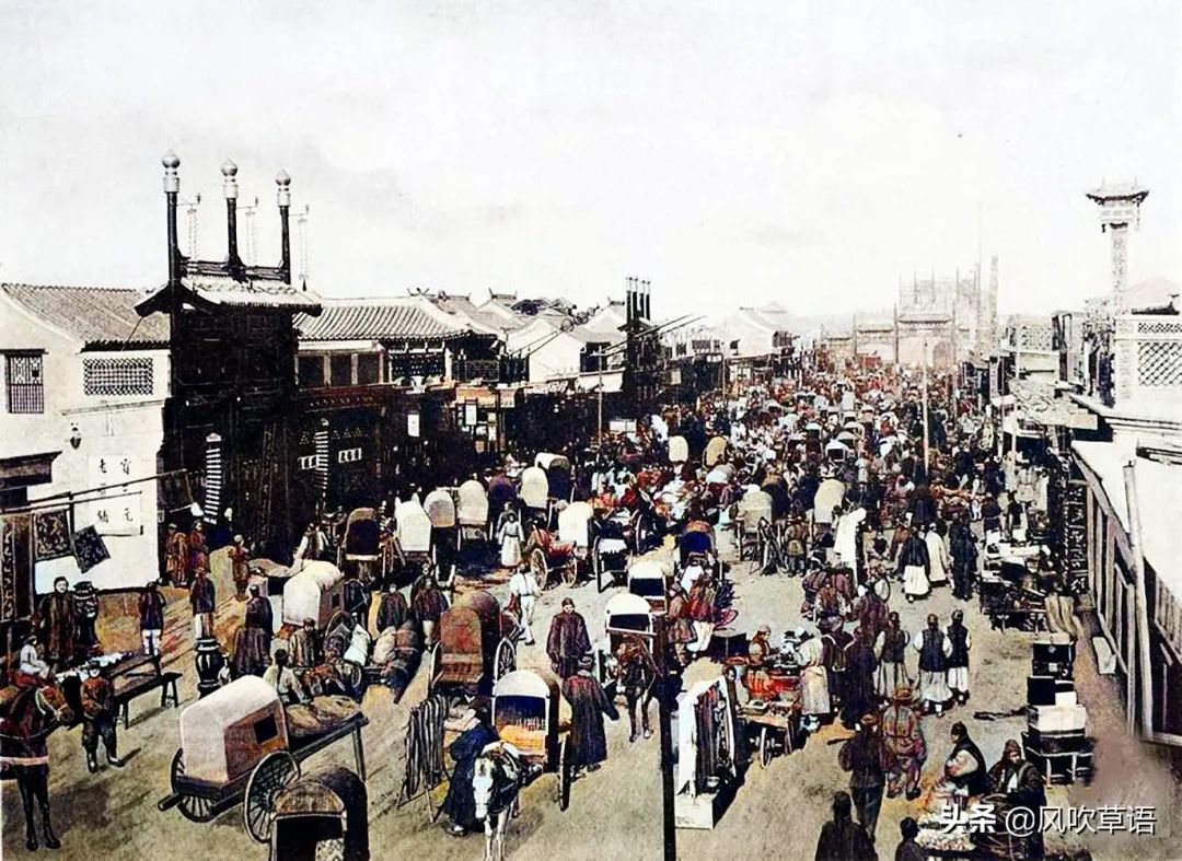1902年北京旧影：119年前的北京街头，混乱而繁华