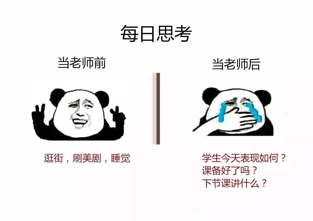 当老师前 vs 当老师后，扎心了…