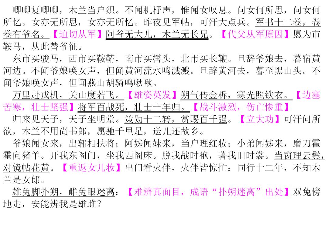 初中生必背古诗文整理汇总