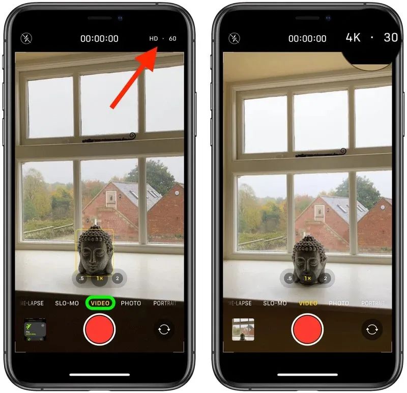 iOS 14：在“相机”应用中即可更改视频质量