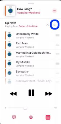 在iOS13设备上重复歌曲或专辑的方法！