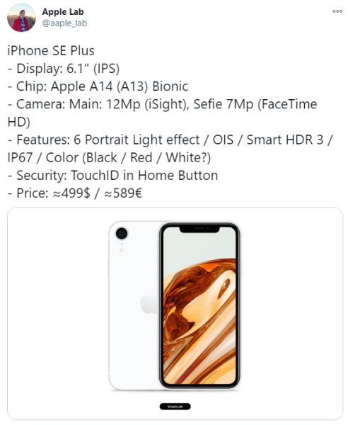 iPhone SE Plus正式曝光，售价还算能接受！