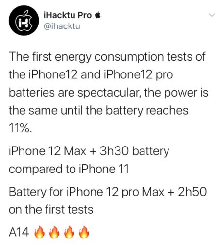 iPhone 12电池续航测试出炉，非常满意！