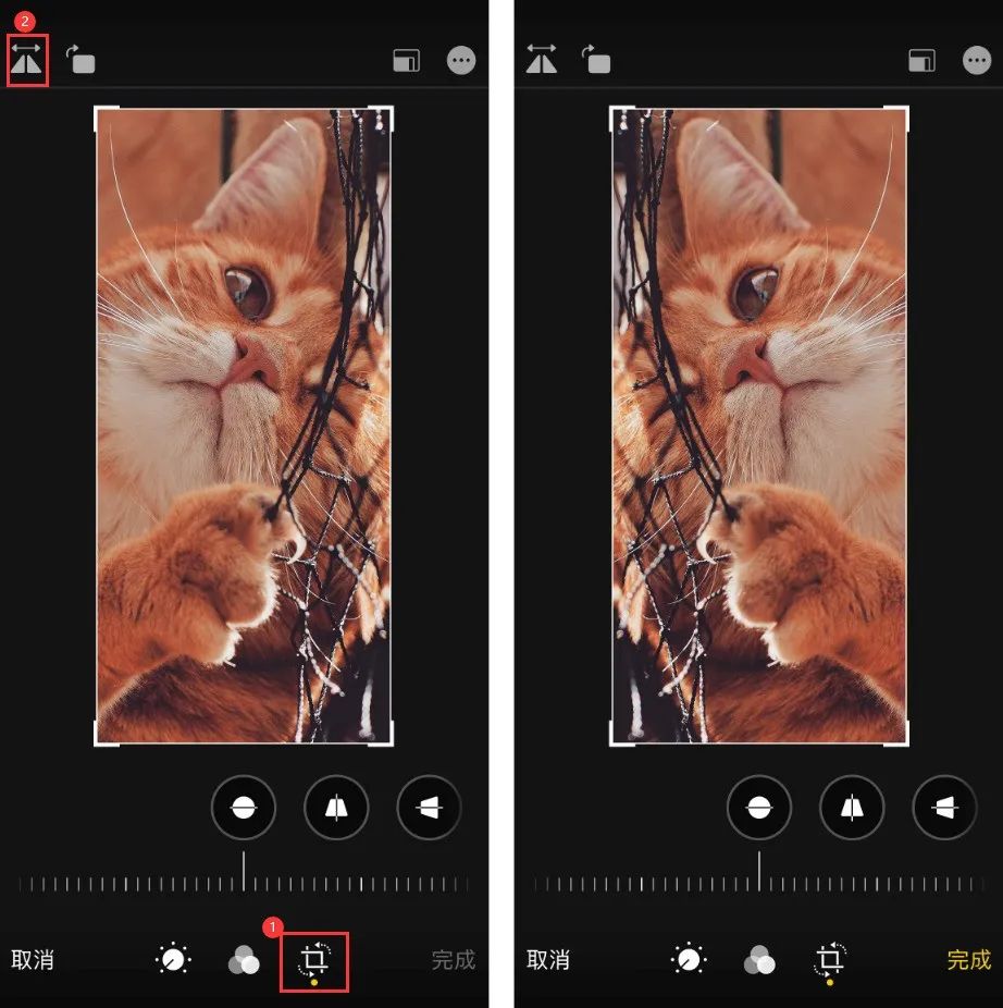 iPhone 自拍照片是反的，使用自带功能进行翻转的方法！
