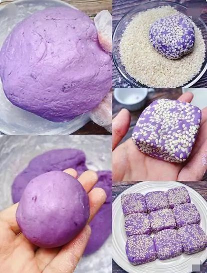 一个紫薯饼，相当于吃10根香蕉，10个猕猴桃，做法超简单，吃着超香！
