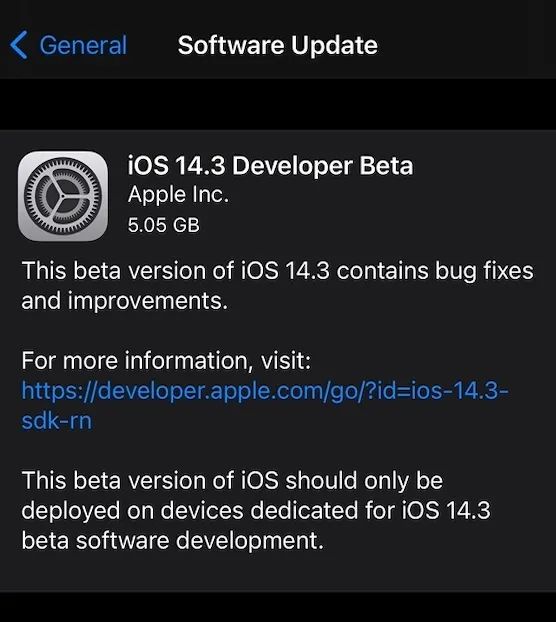 iOS 14.3 更新发布，新品要来了