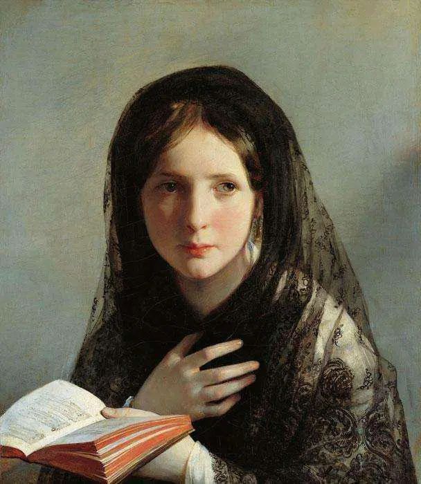 159年前的油画里，竟有人埋头“玩手机”，放大9倍看她手里拿的啥