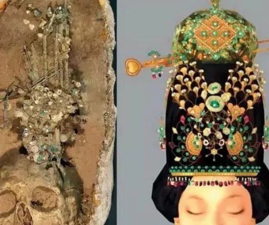 陕西出土一座唐朝公主墓，头戴黄金头冠，背后有个感人的故事