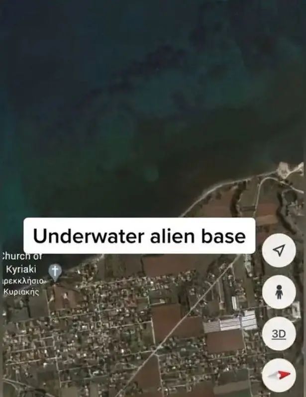 国外男子声称发现外星人水下基地，看见水面有奇怪光线和基地轮廓