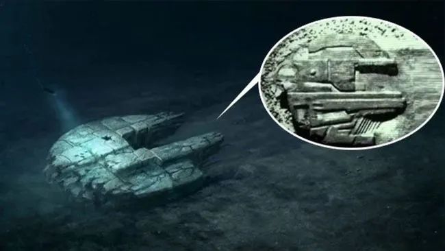 海底91米发现“UFO残骸”，还有拖曳的痕迹，海底真有外星生命？