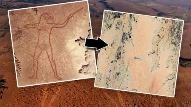 澳洲发现神秘“巨人像”，高4200米，难道是外星人留下的记号？