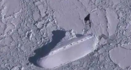科学家在南极发现“冰船”，又是外星人在搞动作？到底想干什么？