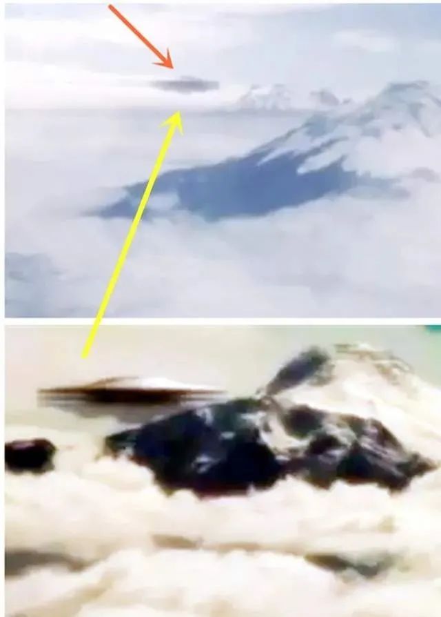 飞机上拍到巨型UFO正在变形，目击者：第一次见到会分身的飞碟！