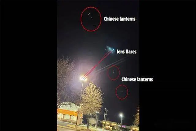 美国上空发现大量蓝色不明物，数百人同时目睹，外星人的编队？
