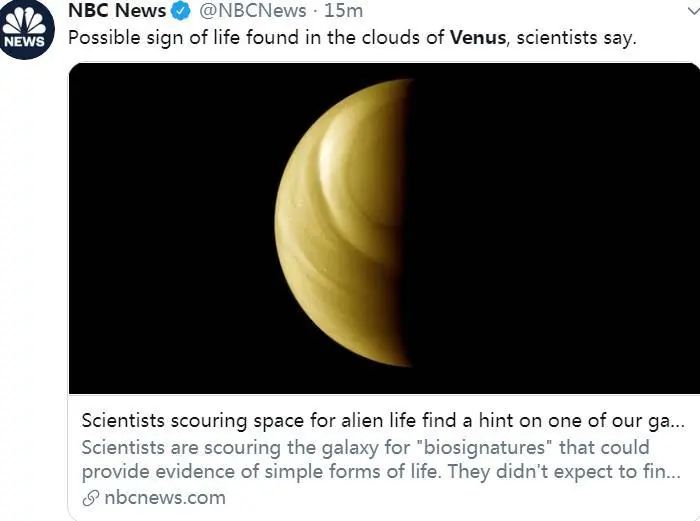 重磅！金星上可能存在生命迹象