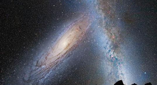 银河系横跨10几万光年，却仍只是它的1000分之一！还有更大的家伙在上头呢
