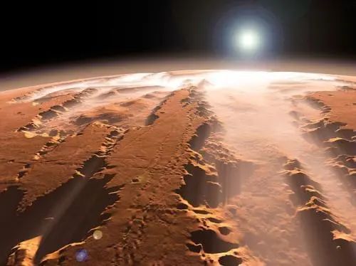 火星上有条“中国龙”！NASA拍摄火星一条峡谷，却呈现中国龙图案