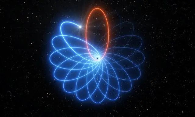 人类首见恒星在超大质量黑洞边徘徊，如爱因斯坦所料花式走位
