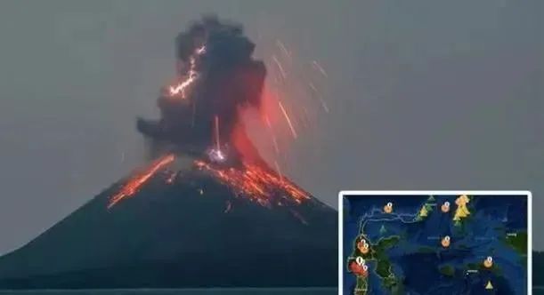印尼喀拉喀托火山喷发，曾经造成过全球性灾难，冰岛火山蠢蠢欲动