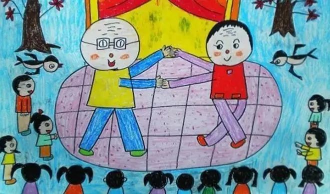 重阳节儿童画