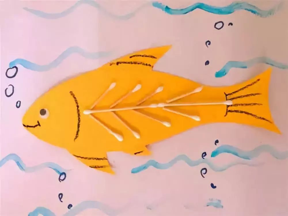 幼儿园创意手工制作——小鱼游（8款）