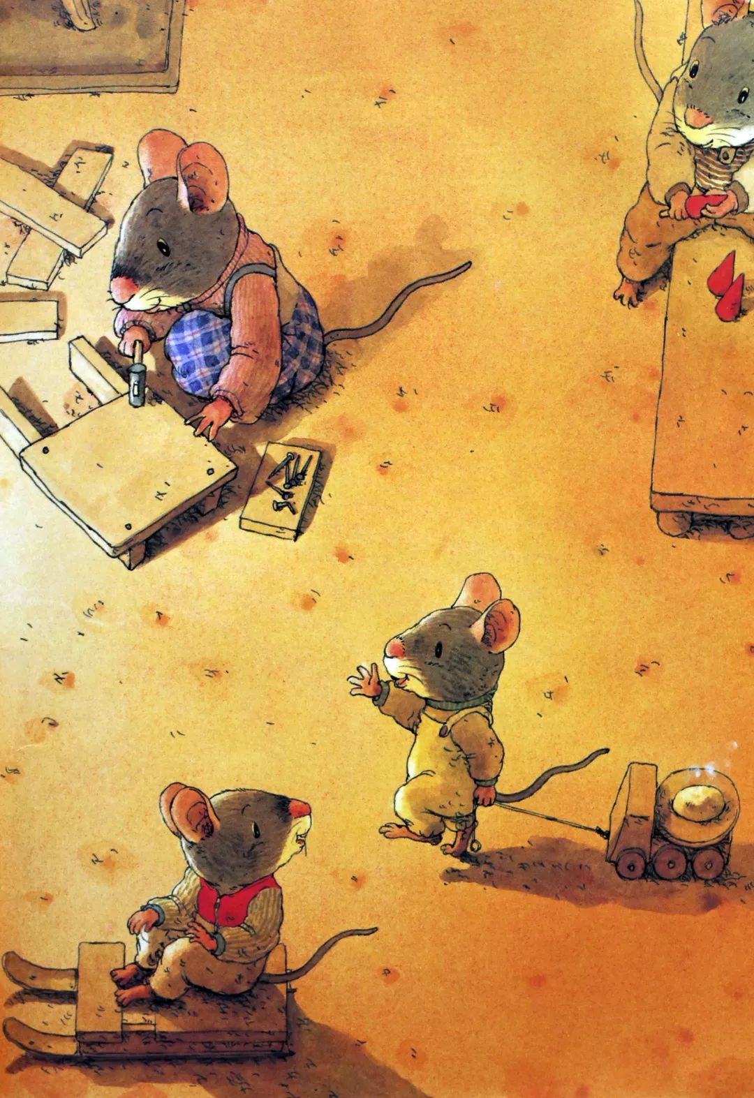 绘本故事分享《14只老鼠过冬天》