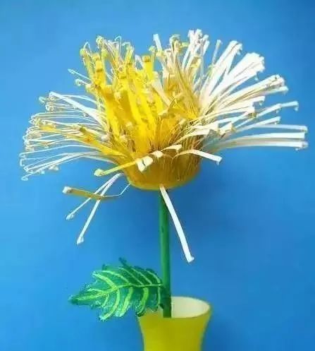幼儿园重阳节手工制作——纸杯菊花