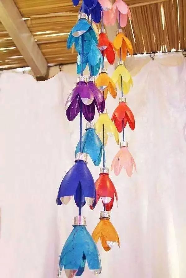 幼儿园塑料瓶吊饰（16款），环保实用！