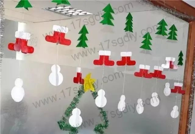 幼儿园圣诞节手工环创（20款）
