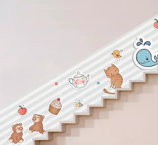超实用的幼儿园楼梯环创设计，太有趣了！