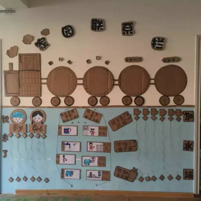 幼儿园硬纸板环境创设，创意满满！