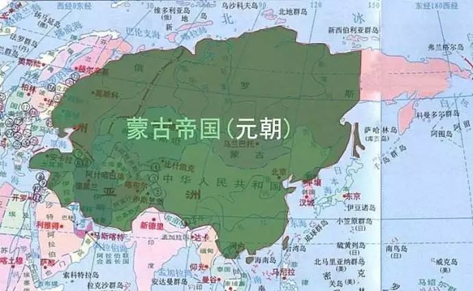 中国历史上版图最大的几个朝代，清朝只能排名第二，第一名副其实