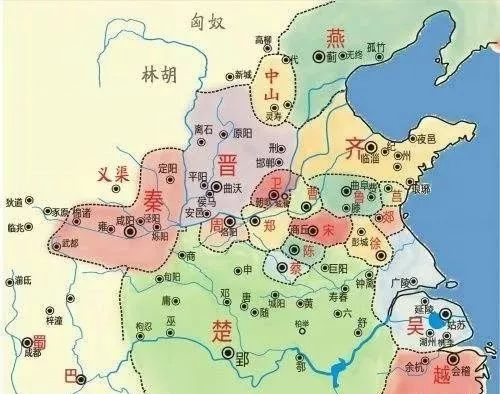 看版图学中国历史：春秋和春秋五霸