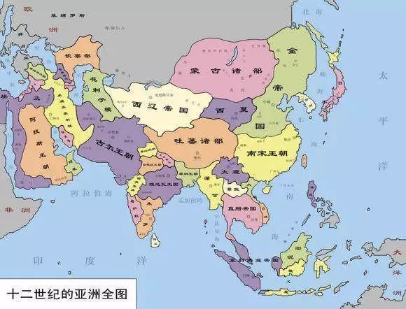 中国主要朝代的疆域版图，宋朝实在凄惨，明清达到鼎盛