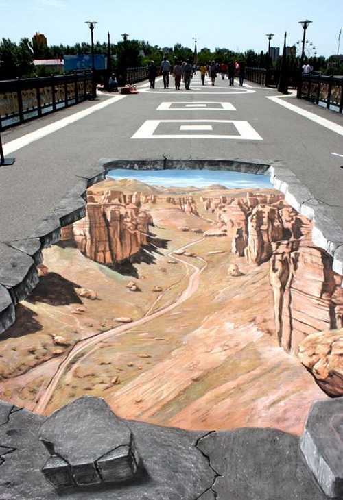 3D街头艺术，国内什么时候才能有........