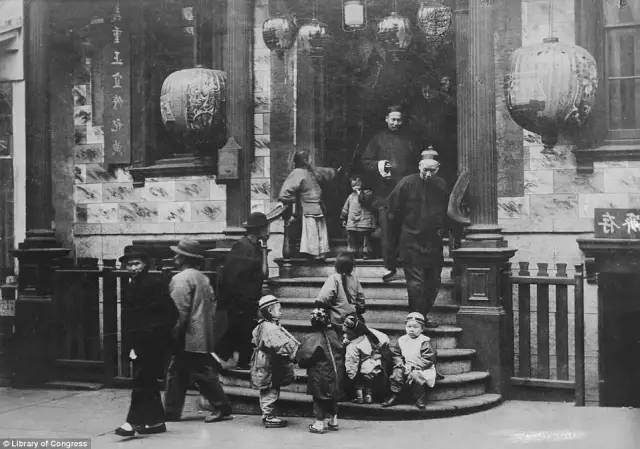 一组珍贵老照片，你见过百年前美国唐人街的样子么？