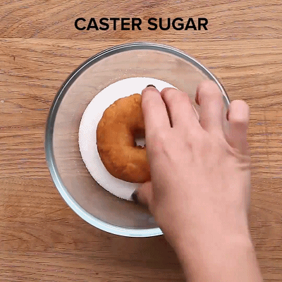 小妙招制作免烤免模具甜甜圈|一看就会做