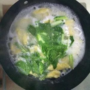 小白菜疙瘩汤