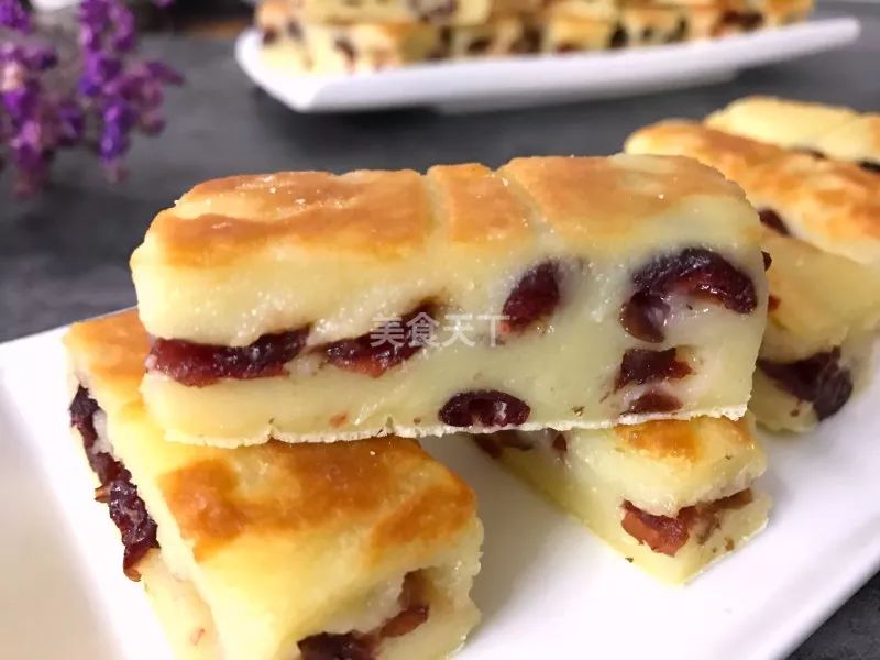 【幸福烘焙】软糯香甜年糕新吃法-蔓越莓烤年糕