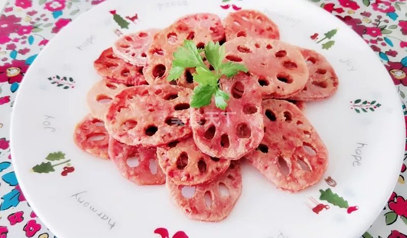 【颜值菜谱】红腐藕片：就要做你的小粉红