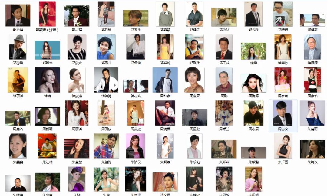 TVB千位艺人照片合辑-致敬那些曾经在TVb电视剧中出现过的演员们