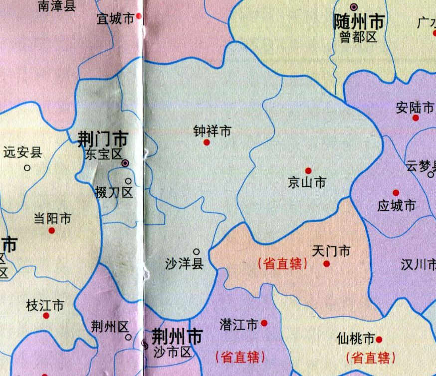 荆门各区县人口一览：京山市54.48万，掇刀区37.96万