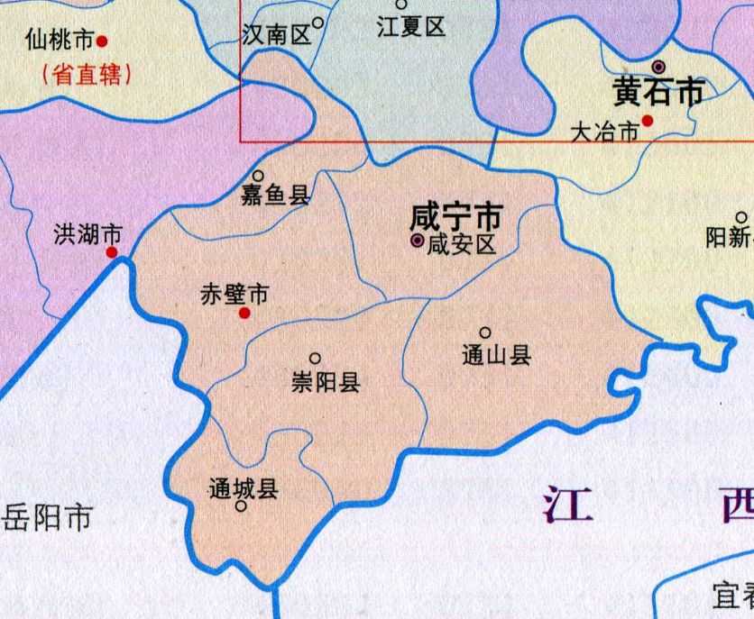 咸宁6区县人口一览：赤壁市47.04万，通城县42.63万