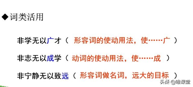 部编版语文七年级上册课文《诫子书》学习内容全解