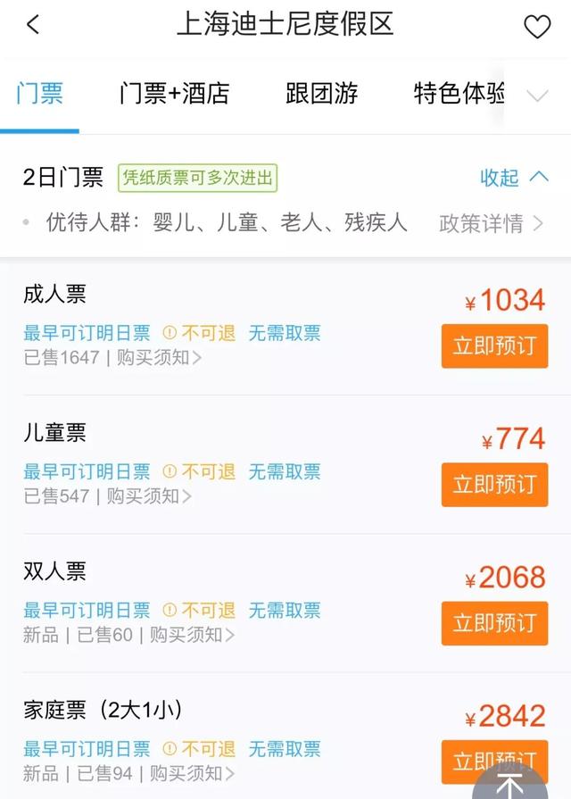 迪士尼上海门票多少钱一张（上海迪士尼官网）