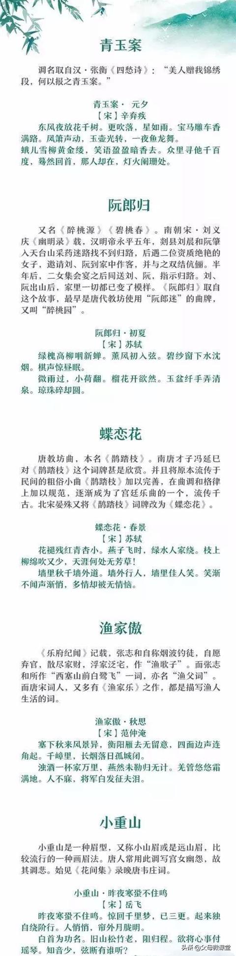 词牌名是什么意思著名词牌名有哪些（词牌名是什么意思词牌名和题目的区别）