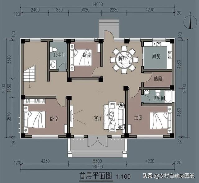 新农村户型设计图（农村别墅设计图纸及效果图大全）