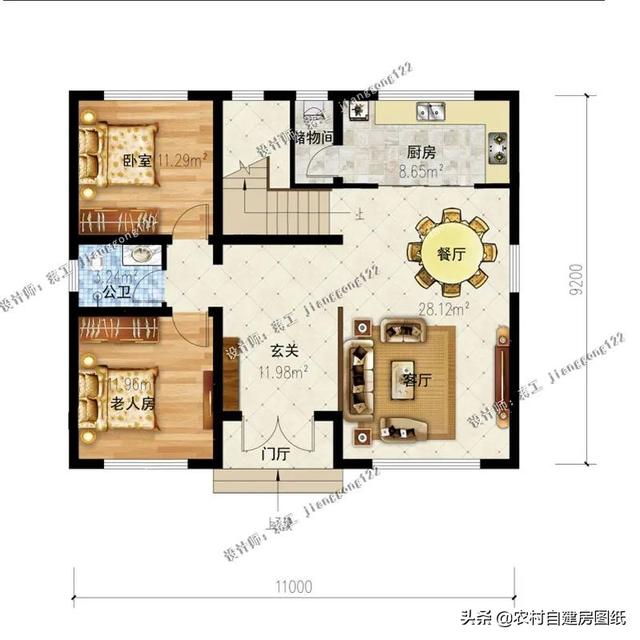 新农村户型设计图（农村别墅设计图纸及效果图大全）