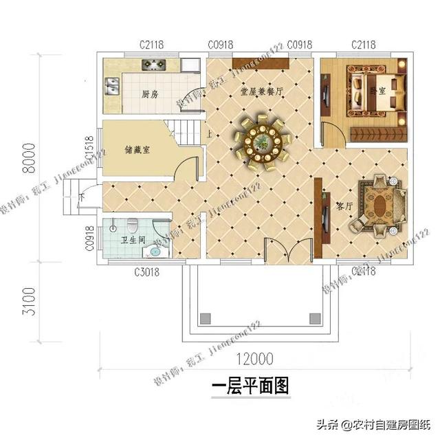 新农村户型设计图（农村别墅设计图纸及效果图大全）