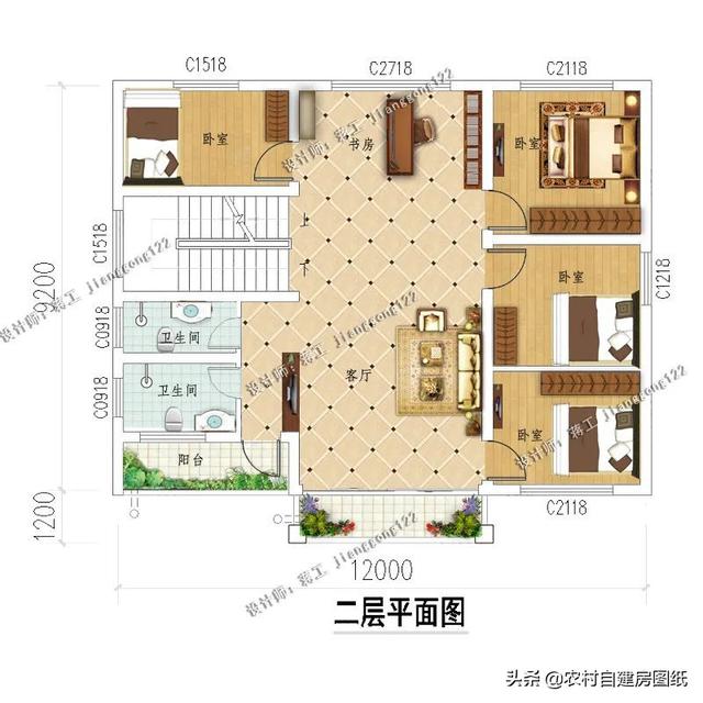 新农村户型设计图（农村别墅设计图纸及效果图大全）